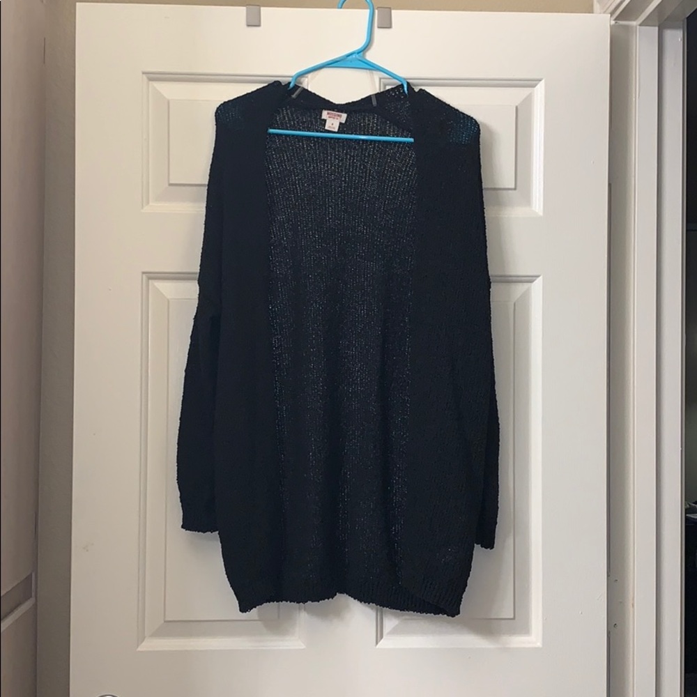 Black cardigan